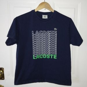Lacoste Boy Tee Short Sleeve Blue Sz. 4